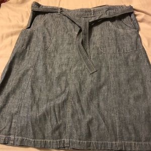 Chambray Denim Skirt